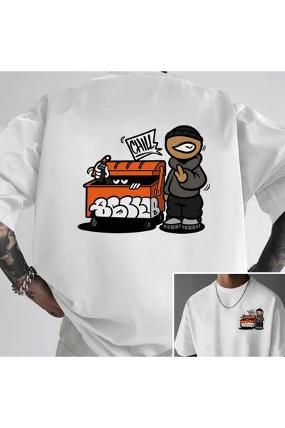 17 seramik Black Graphic Tee Men's Street Style Cotton Short Sleeve T-Shirt -...