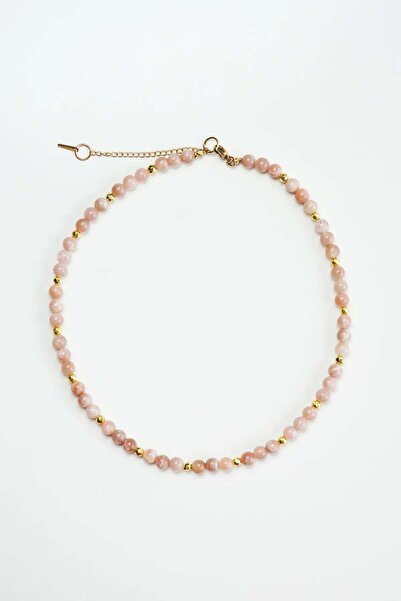 Orenda Design Sunstone Natural Stone Necklace |   Positive Energy and Self-Co...