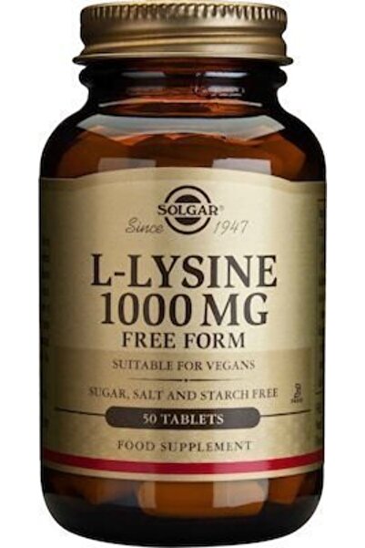 Solgar L-Lysine 1000mg, 50tabs