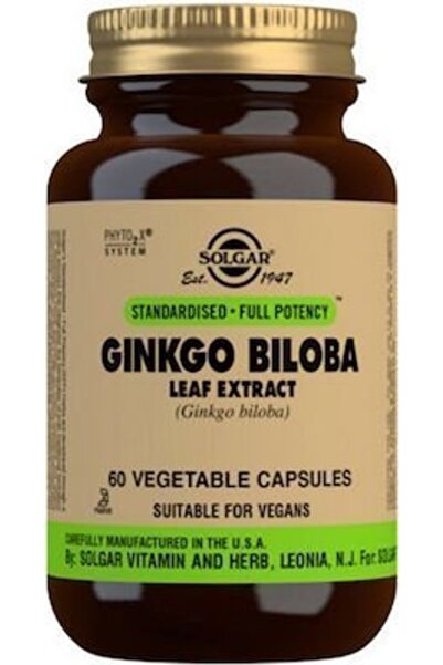 Solgar Ginkgo Biloba Leaf Extract, 60veg.caps