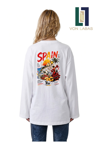 Grafftee Clothing Country Aesthetic (με θέμα τις χώρες) Μακρυμάνικο μπλουζάκι...