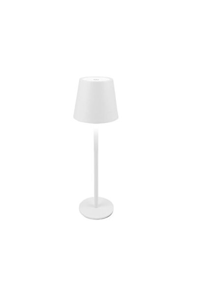 OEM Addliving 3234 Μεταλλικό Επιτραπέζιο Φωτιστικό LED με Λευκό Αμπαζούρ και ...