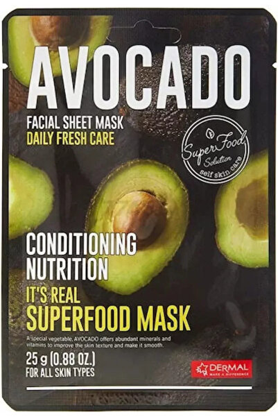 Dermal Superfood Avocado Facial Sheet Mask 25gr