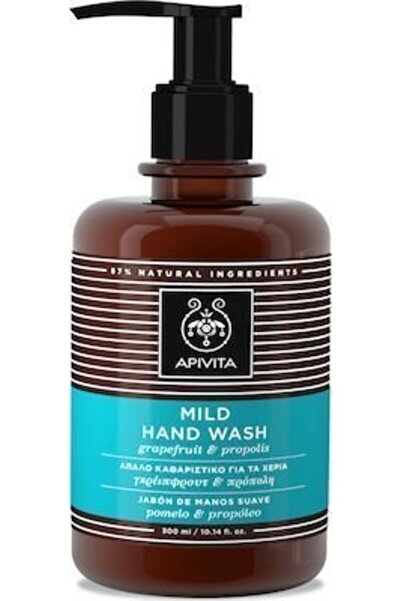 Apivita Hand Wash Grapefruit &amp; Propolis Απαλό Καθαριστικό για τα Χέρια με...