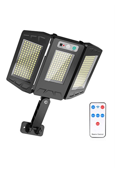 THO Lampa Tripla Solara de Perete cu Senzor de Miscare