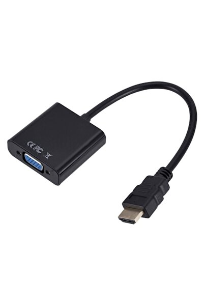 Gonga Convertor Adaptor HDMI la VGA + AUDIO, Gonga ®   Negru
