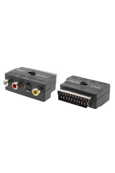 DELPHİ Adaptor 1Tech, Scart DP la mufe Chinchov și S-Video, Negru