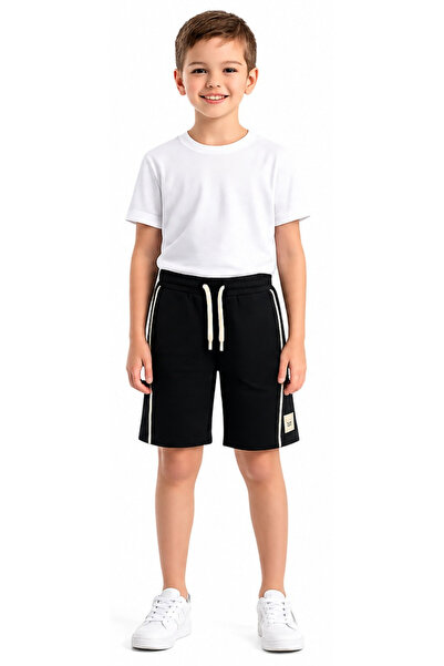 İrem Çocuk Giyim Boys/Girls "You Can" Written Shorts with Side Pockets, Elast...