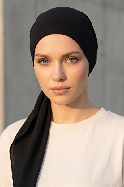 Aisha's Design Tie-On Crepe Bonnet Turban,B-101