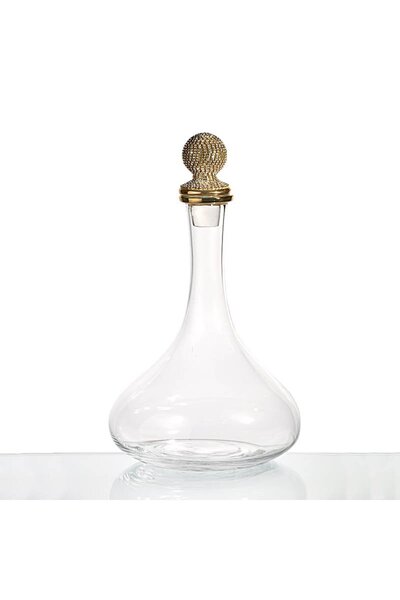 Bohemian Crystal Καράφα με χρυσό πώμα με στρας