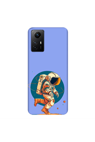 Other Xiaomi Redmi Note 12s Run Space Light Purple Colored Silicone TPU Θήκη
