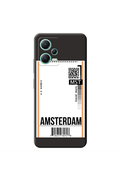 Other Xiaomi Redmi Note 12 Pro 5G Amsterdam Travel More Black Colored Silicon...