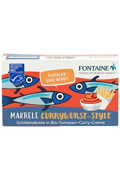 Fontaine File de macrou in crema bio curry cu rosii