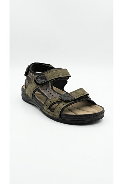 Ustalar Ayakkabı Çanta Black-khaki men's sandal 739.154478