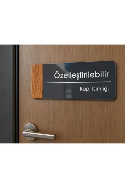 zafrakreklam Özelleştirilebilir Ofis Oda Kapı Isimliği Yönlendirme Tabelası A...