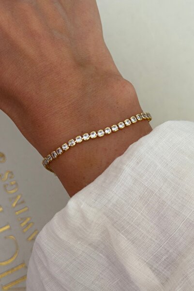 Lavian Accessories Mia Gold Yuvarlak Su Yolu Bileklik