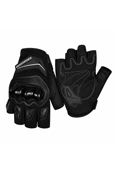 Moonrider Motorcycle Glove Protected Unisex Half-Finger Gloves En 13594 Certi...