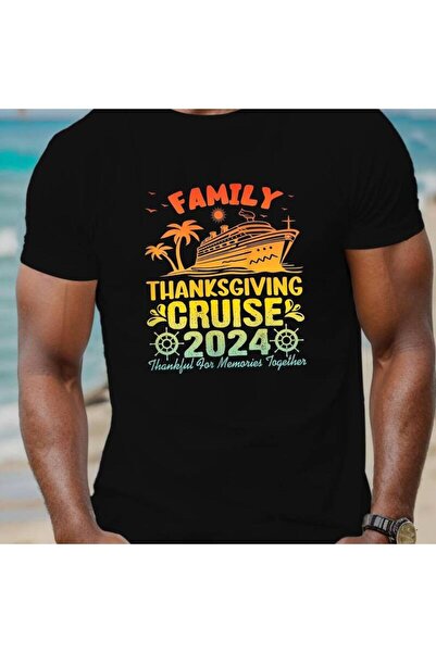 23 nisan تي شيرت رجالي صيفي بأكمام قصيرة لعام 2024 من Family Thanksgiving Cruise