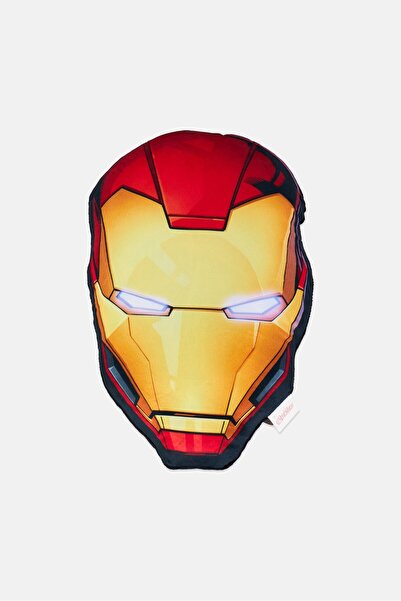 Marvel Avengers Iron Man Shaped Cushion Pillow, Multicolor