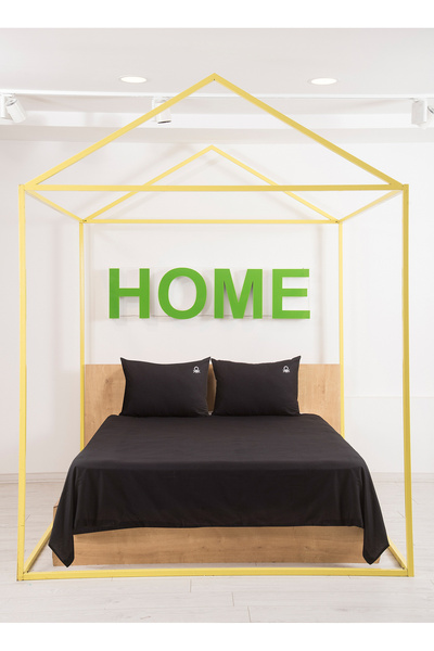 United Colors of Benetton Black Double Duvet Cover Set