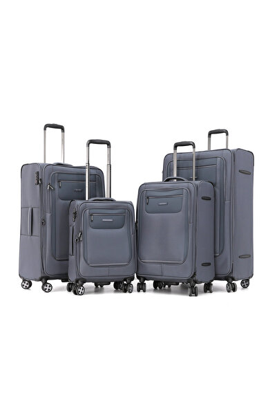 Travelite 4-Piece Softside Spinner Luggage Set - Durable Lightweight Travel S...