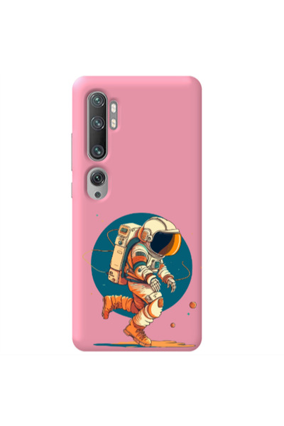 Other Xiaomi Mi Note 10 Run Space Pink Colored Silicone TPU Θήκη
