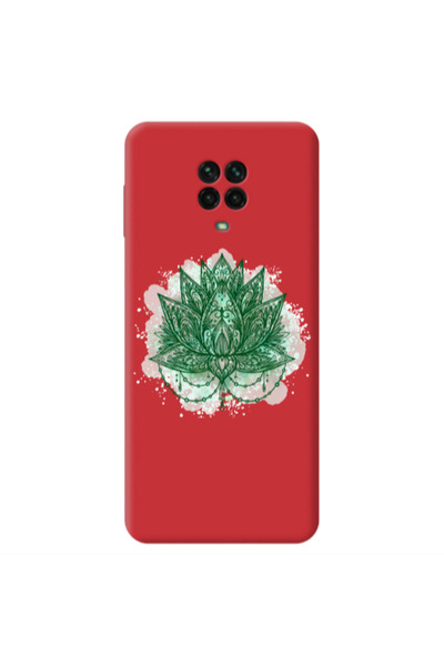 Other Xiaomi Redmi Note 9 Pro Witch leaf Red Colored Silicone TPU Θήκη