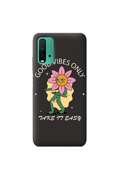 Other Xiaomi Poco M3 Good Vibes Only Black Colored Silicone TPU Θήκη