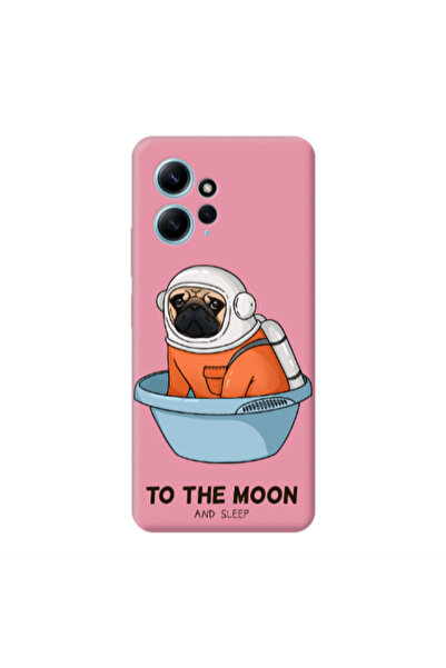 Other Xiaomi Redmi Note 12 4G To the moon Pink Colored Silicone TPU Θήκη