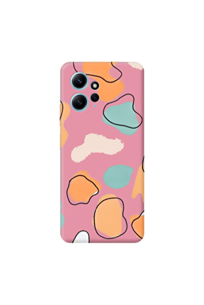 Other Xiaomi Redmi Note 12 4G Colorful spots Pink Colored Silicone TPU Θήκη