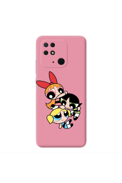 Other Xiaomi Redmi 10C Powerpuff Pink Colored Silicone TPU Θήκη