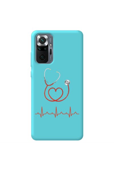 Other Xiaomi Redmi Note 10 Pro 4G Stethoscope Turquoise Colored Silicone TPU ...