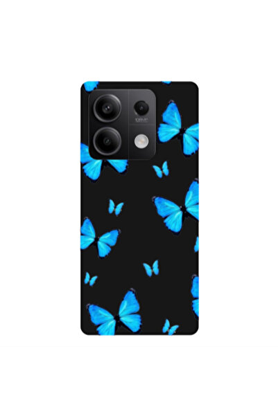 Other Xiaomi Redmi Note 13 5G Mix Butterfly Black Colored Silicone TPU Θήκη