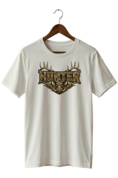 WİDİ Special Design Camouflage Hunter Wild Boar Printed Men's T-Shirt