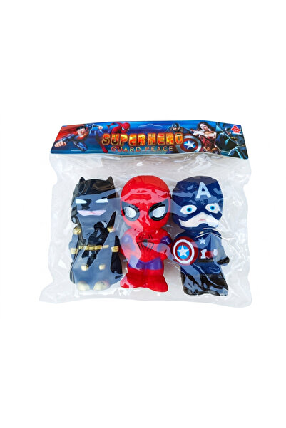 Baby Planet Kids Super Heroes Action Figures 3-Pack with Sound, Spider Man Ba...