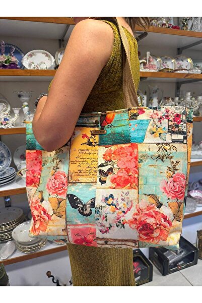 Elisss Design Beach Bag, Baby Bag, Picnic Bag, Colorful Women's Bag with Figu...