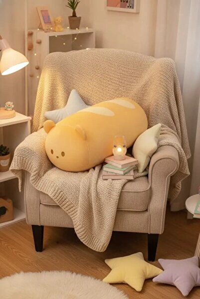 Miniso Lisanslı Fransız Tarzı Baget Yastık – Yumuşak Dekoratif 37 Cm