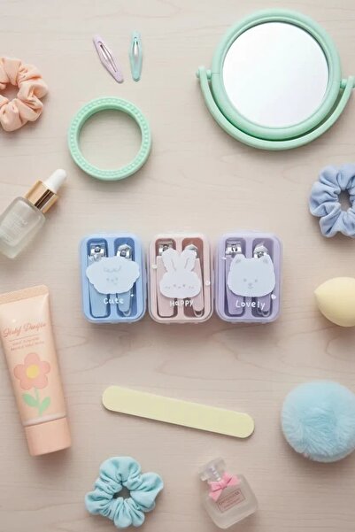 Miniso Lisanslı Hayvan Serisi Manikür Seti 2’li – Taşınabilir 7,1 Cm