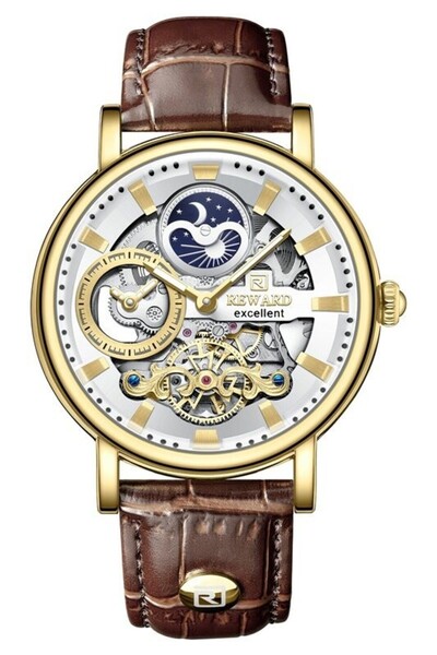 Reward Rd334019M Automatic Men's Wristwatch with Leather Strap
