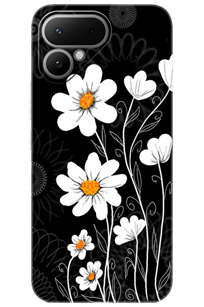 TECNO Pova Curve 2 5G (LK7k) Uyumlu Kılıf Desen Baskılı Silikon Papatya STK:6...
