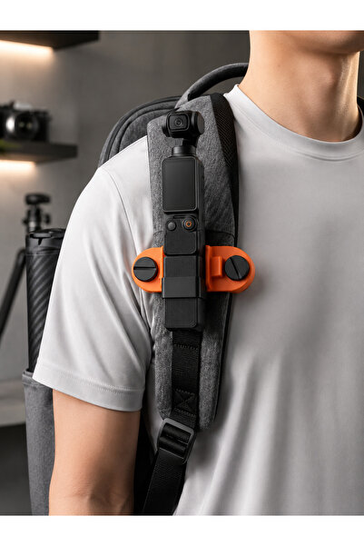 VİZYONAKSESUAR Osmo 3 ve DJI Osmo 4 Uyumlu Çanta Askısı Klipsi