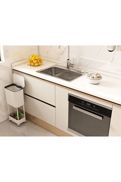 vesplast origa çift katlı ofis ev banyo çöp kovası 15 lt
