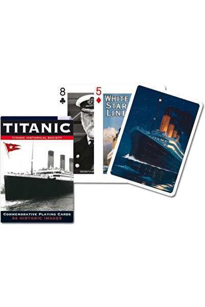 Piatnik Set de carti de joc Titanic, 54 carti, 63x88mm, plasticat