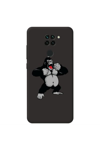 Other Xiaomi Redmi Note 9 Angry Gorilla2 Black Colored Silicone TPU Θήκη