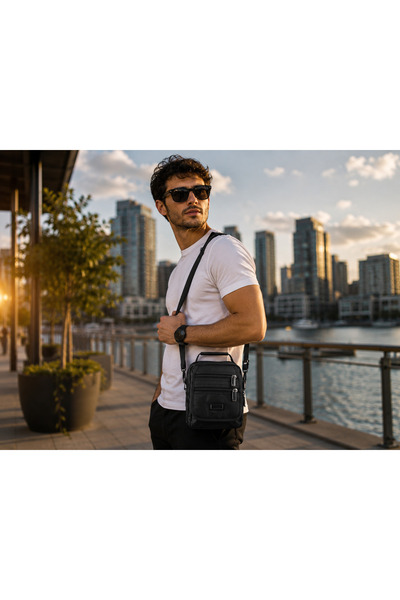 Bagacar Men's Crossbody Daily Shoulder Bag Waterproof