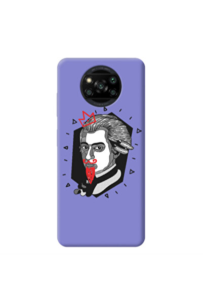 Other Xiaomi Poco X3 /X3 Pro Bearded Purple Colored Silicone TPU Θήκη