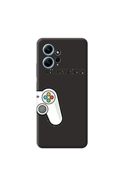 Other Xiaomi Redmi Note 12 4G Player 2 Black Colored Silicone TPU Θήκη