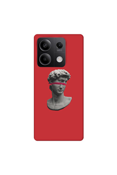 Other Xiaomi Redmi Note 13 5G Half statue Red Colored Silicone TPU Θήκη