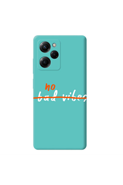 Other Xiaomi Poco X5 Pro No bad vibes 2 Turquoise Colored Silicone TPU Θήκη