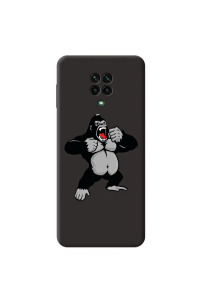 Other Xiaomi Redmi Note 9 Pro Angry Gorilla2 Black Colored Silicone TPU Θήκη